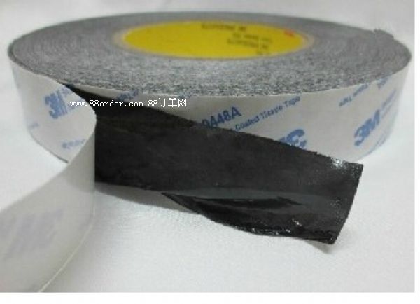 無紡布黑色雙面膠 油性黑色無紡布雙面膠