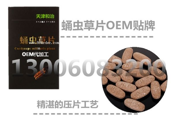 天津高品質(zhì)蛹蟲草片貼牌|瑪咖壓蛹蟲草片OEM貼牌加工