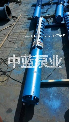 供應(yīng)天津中藍(lán)QJ500大流量高揚程潛水泵