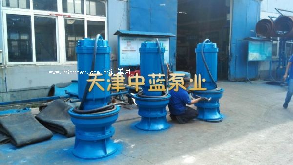 中藍(lán)養(yǎng)殖用大口徑軸流泵